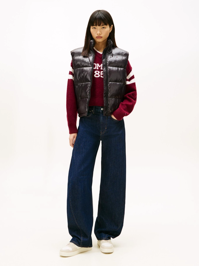 PARKA VEST ACOLCHADA BRILLANTE CON LOGO BORDADO - 2