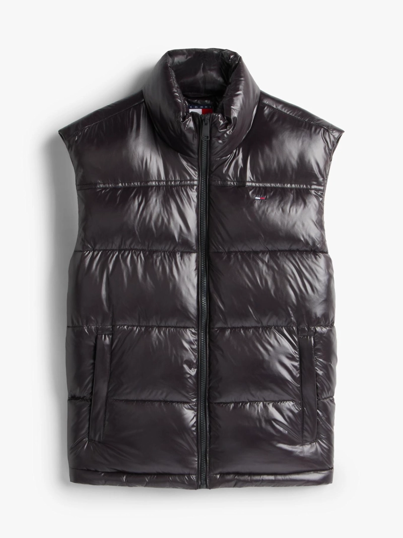 PARKA VEST ACOLCHADA BRILLANTE CON LOGO BORDADO - 5