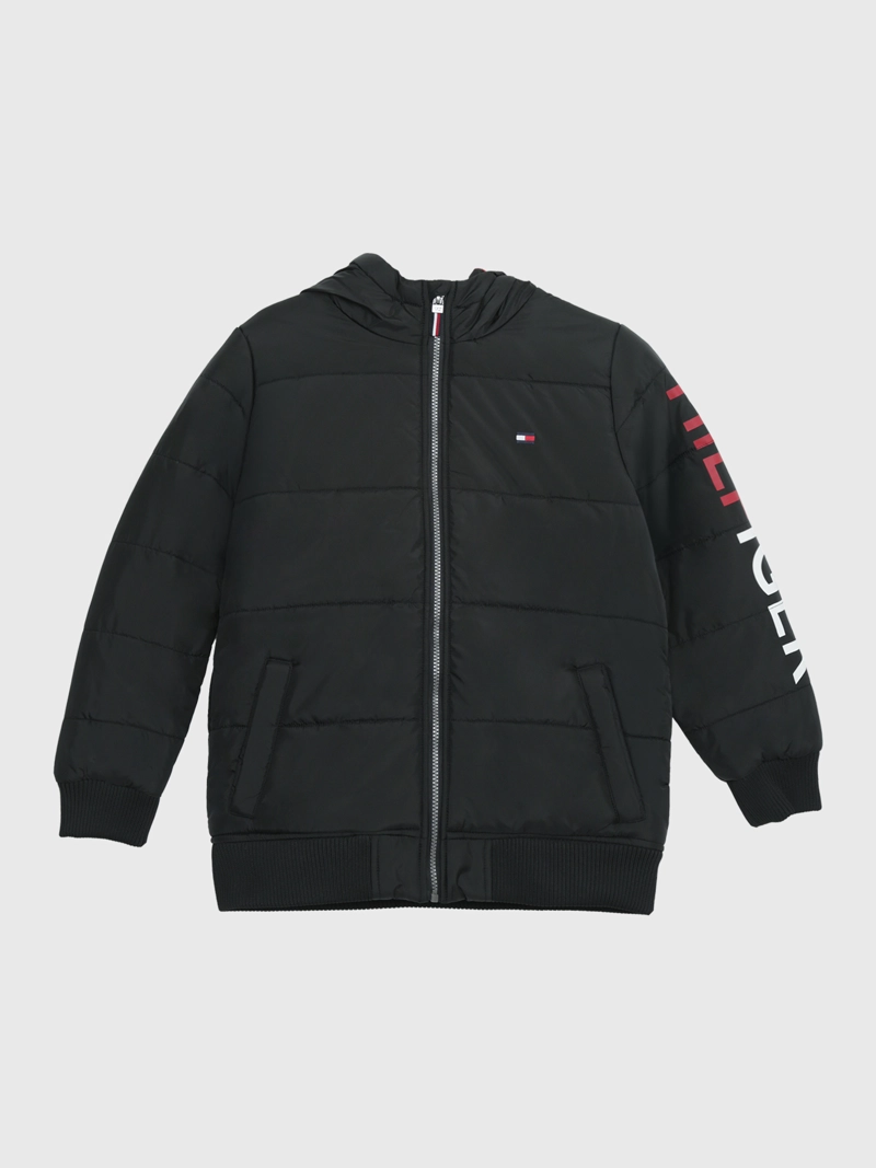 PARKA CON GORRO DE NIÑO CON LOGO - 1