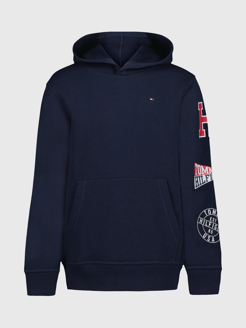 POLERON HOODIE DE NIÑO CON LOGO - 1