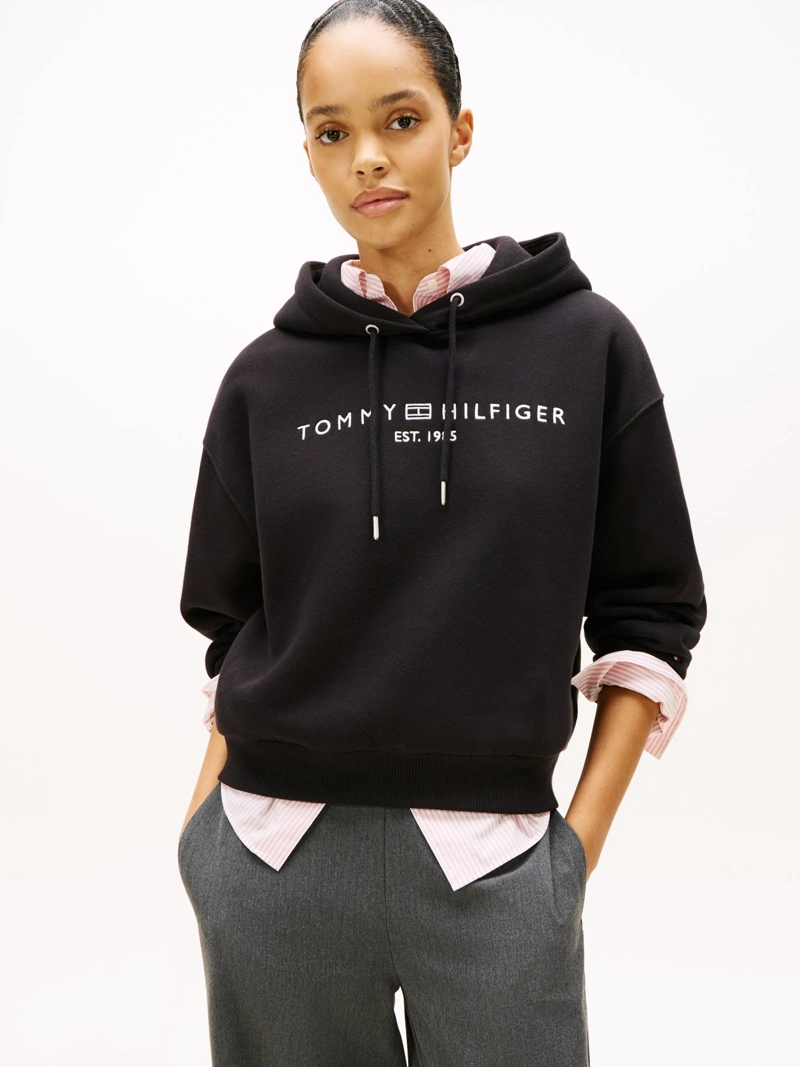 POLERON HOODIE DE FELPA RELAXED FIT - 1
