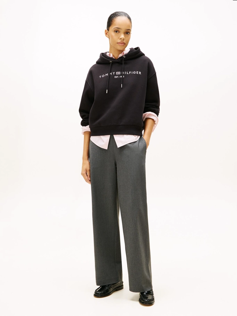 POLERON HOODIE DE FELPA RELAXED FIT - 2