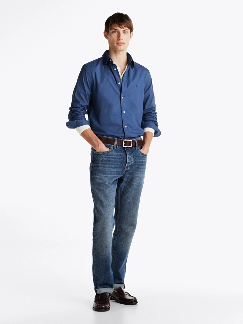 CAMISA TH FLEX SOLID REGULAR FIT - 2