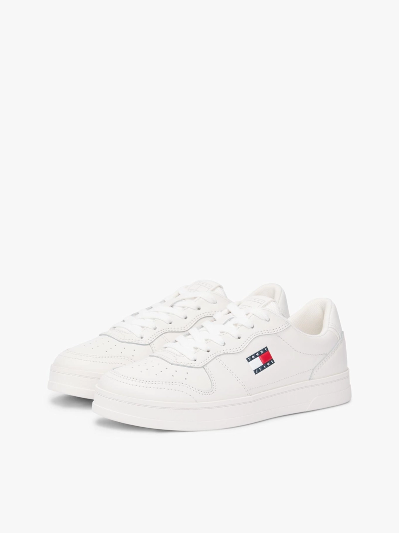 ZAPATILLAS DE CUERO CON LOGO - 1
