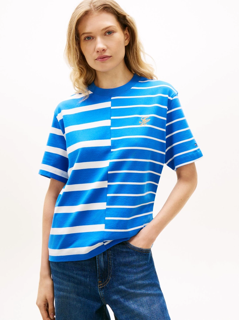 POLERA DE RAYAS MIXTAS RELAXED FIT - 1