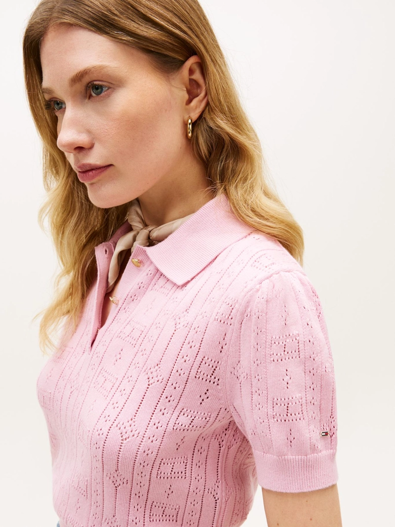 SWEATER MANGA CORTA POINTELLE - 4