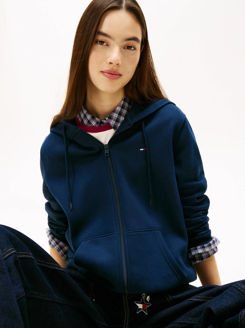 POLERON HOODIE REGULAR FIT CON LOGO - 4