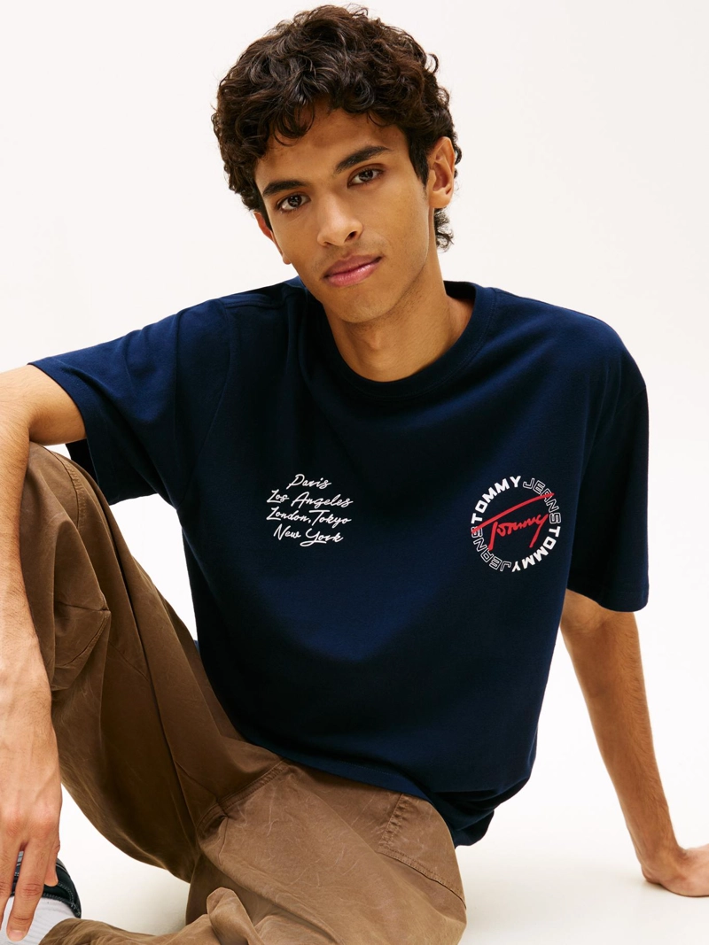 POLERA CIRCLE PRINT RELAXED FIT - 4