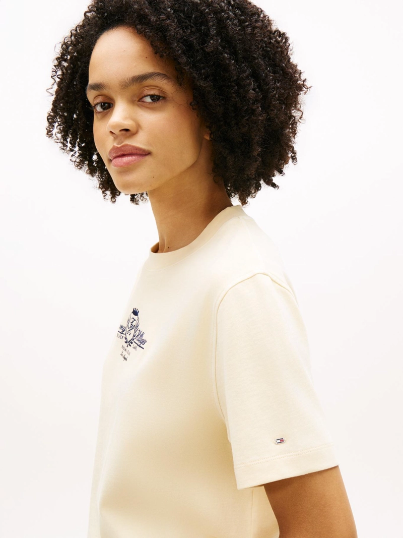 POLERA CON LOGO ESCUDO BORDADO RELAXED FIT - 4