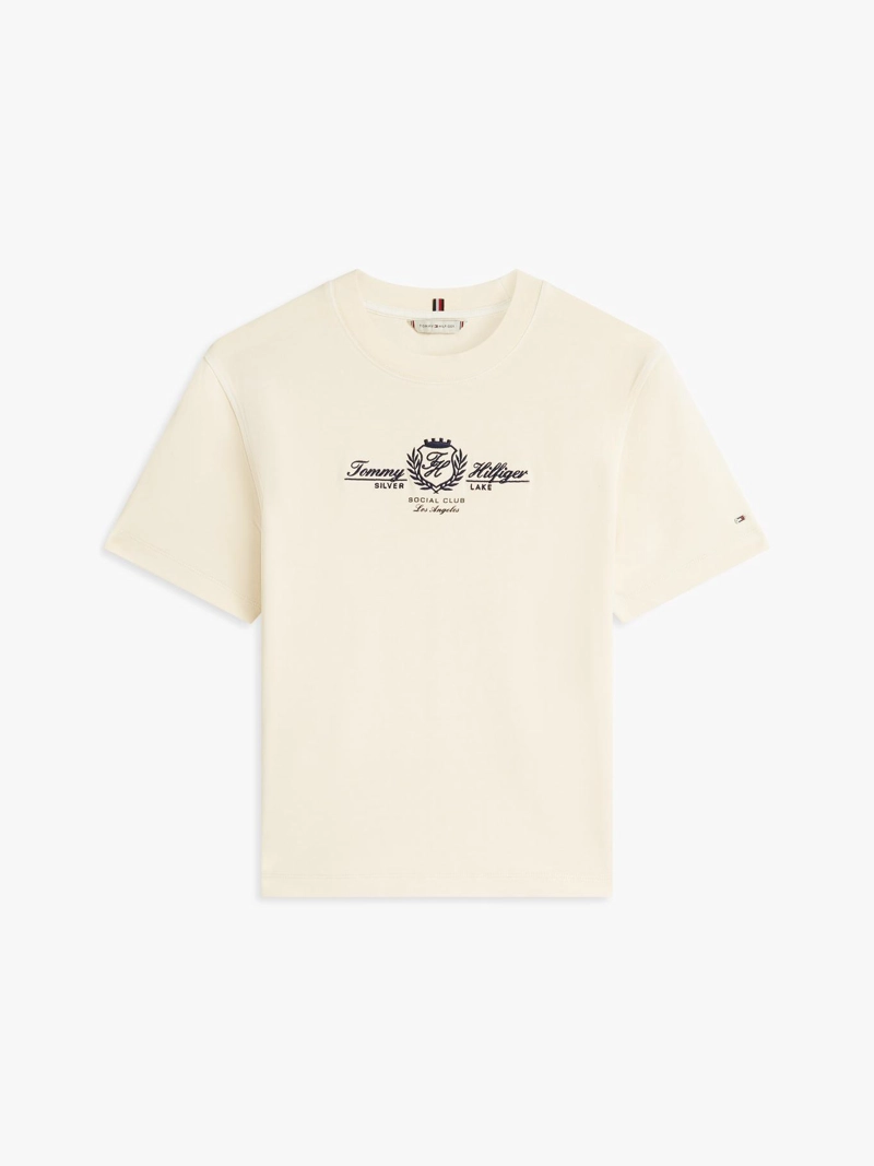 POLERA CON LOGO ESCUDO BORDADO RELAXED FIT - 5