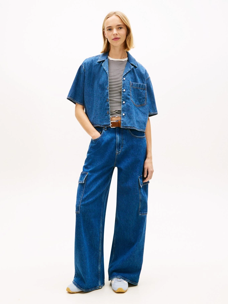 CAMISA CROPPED EN CHAMBRAY - 2