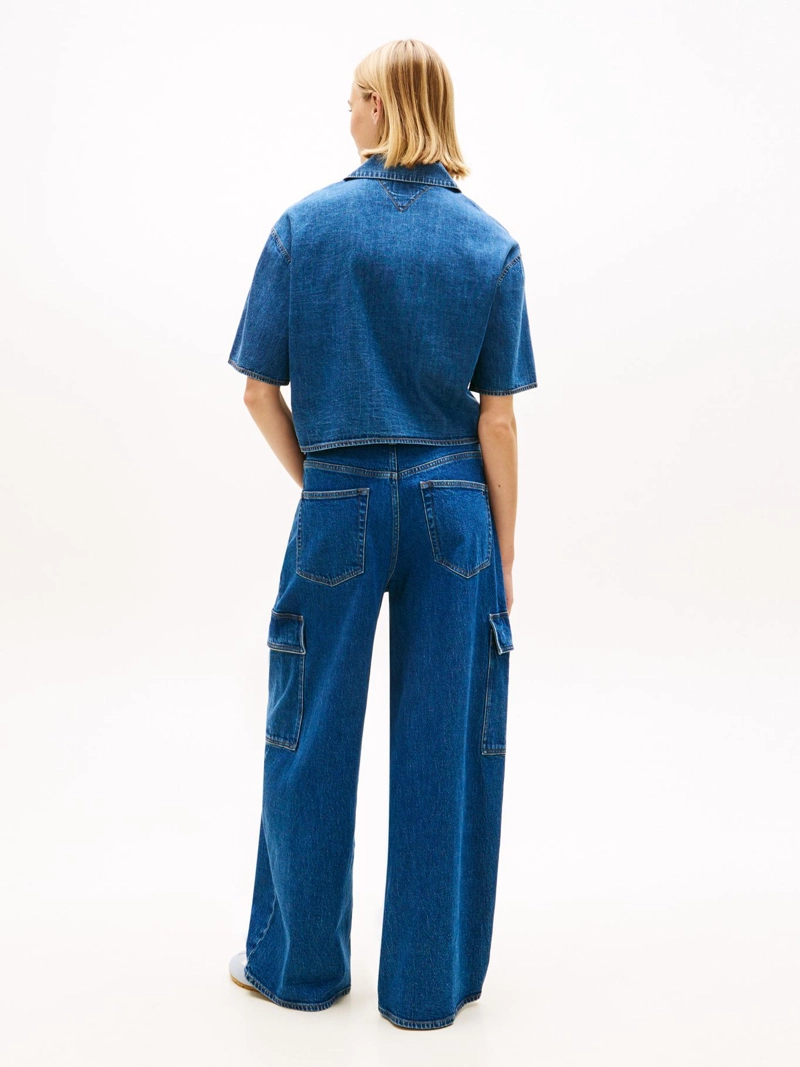 CAMISA CROPPED EN CHAMBRAY - 3