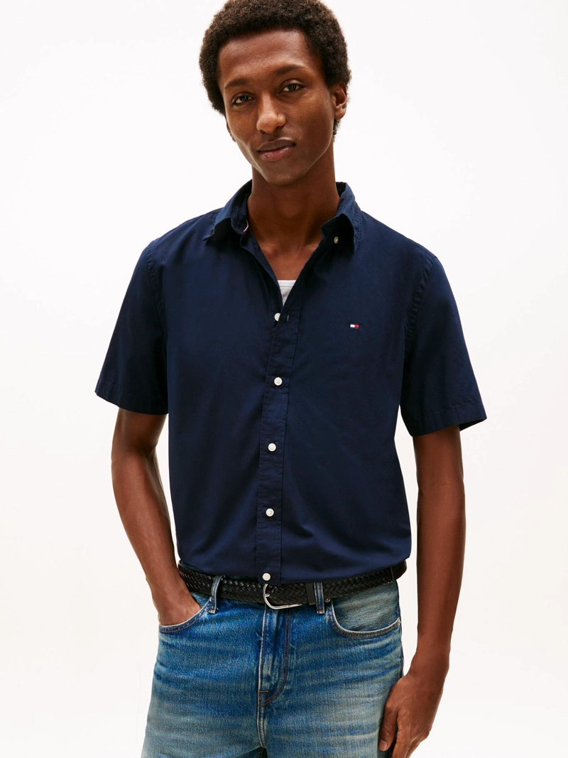 CAMISA FLEX POPLIN SOLID REGULAR FIT - 1