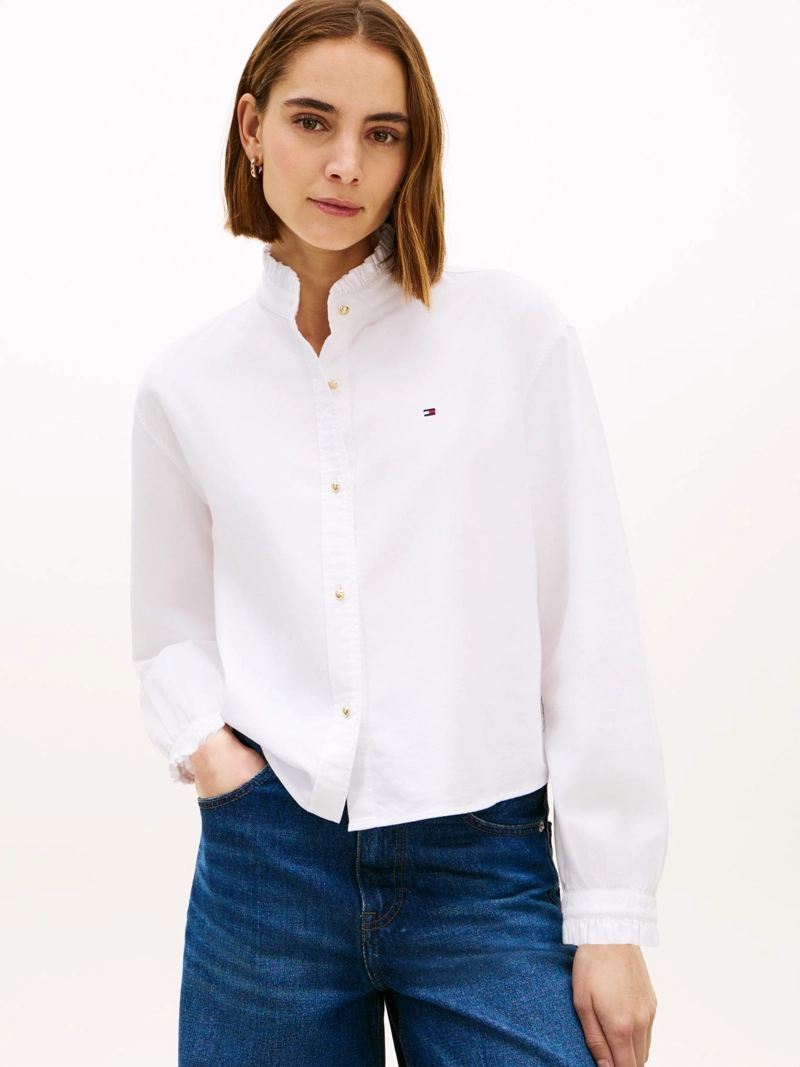 CAMISA OXFORD CON VOLANTES - 1