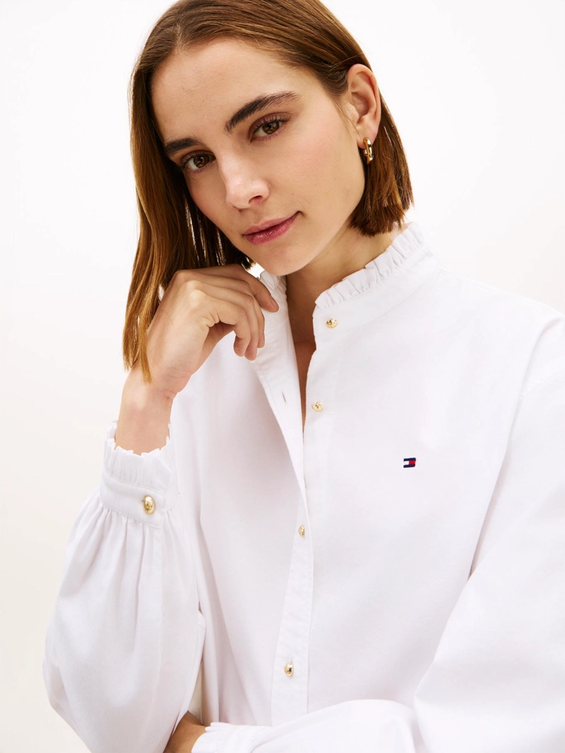 CAMISA OXFORD CON VOLANTES - 4