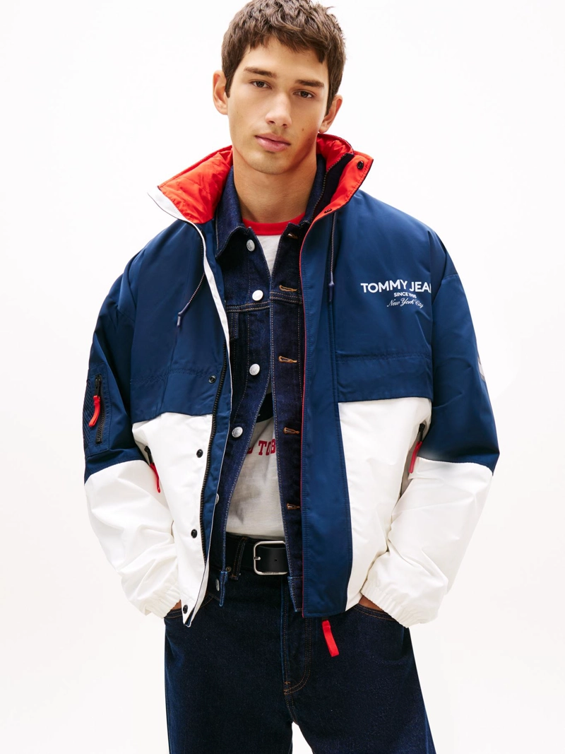 CORTAVIENTOS OVERSIZE COLOR BLOCK - 1
