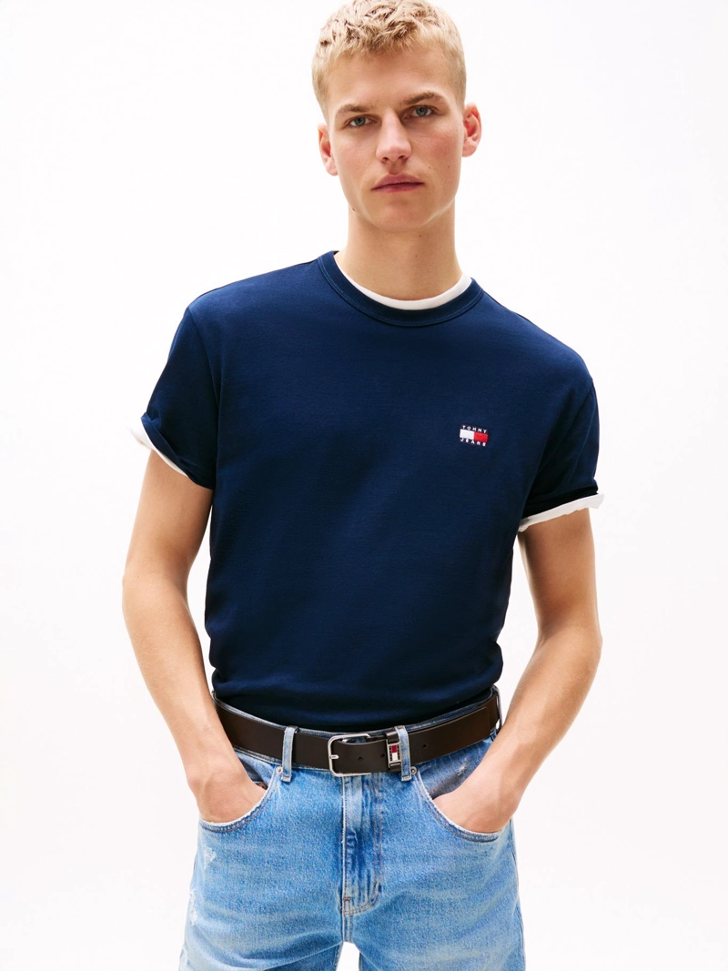 POLERA CON LOGO DE PARCHE REGULAR FIT - 1