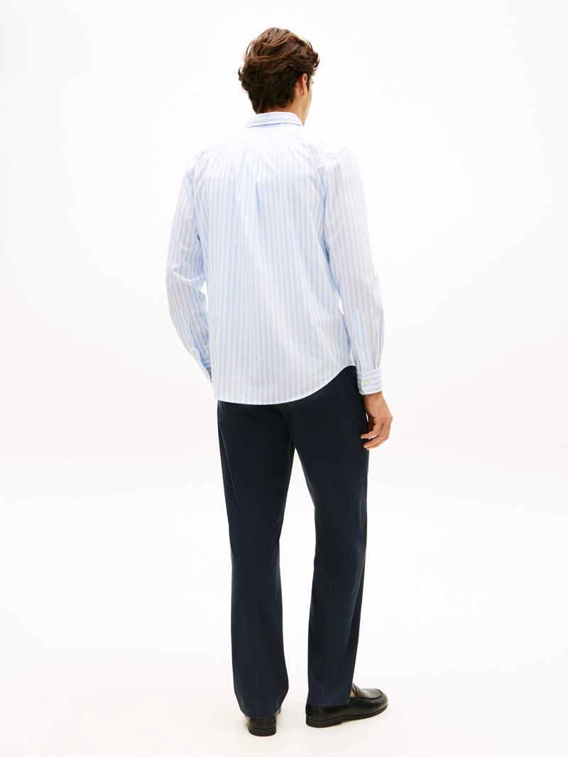 CAMISA DE POPELIN A RAYAS REGULAR FIT - 3