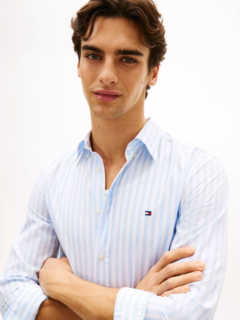 CAMISA DE POPELIN A RAYAS REGULAR FIT - 4