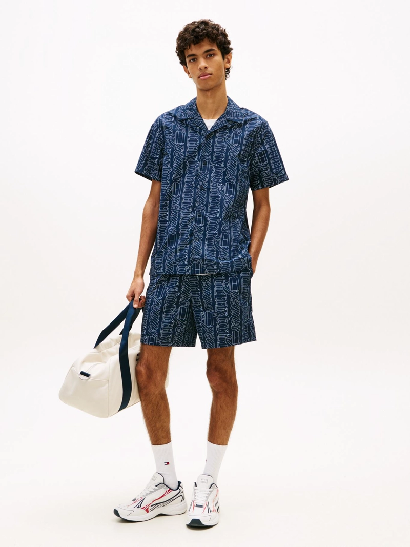 SHORT DE POPELIN ESTAMPADO - 1