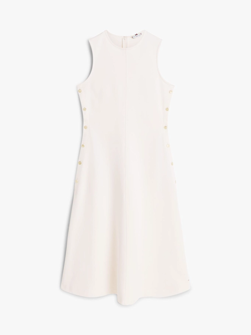 VESTIDO MIDI CON BOTONES DORADOS - 5
