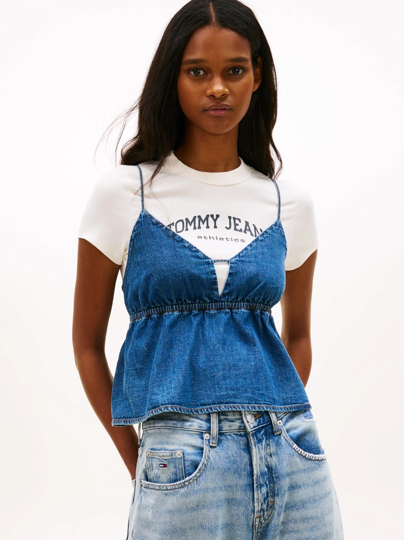 BLUSA CON TIRANTES SOLID - 1
