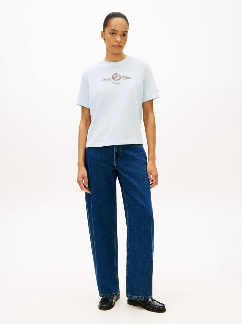 POLERA CON LOGO ESCUDO BORDADO RELAXED FIT - 2