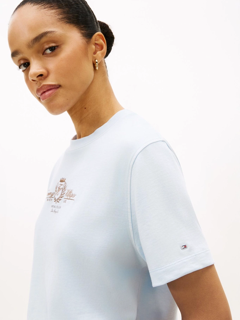 POLERA CON LOGO ESCUDO BORDADO RELAXED FIT - 4