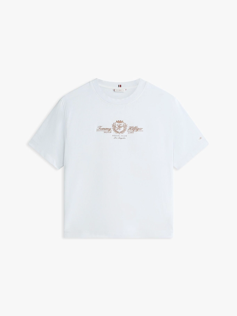 POLERA CON LOGO ESCUDO BORDADO RELAXED FIT - 5