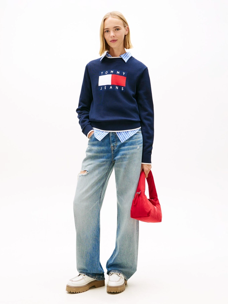 SWEATER RIBETEADO CON LOGO - 2