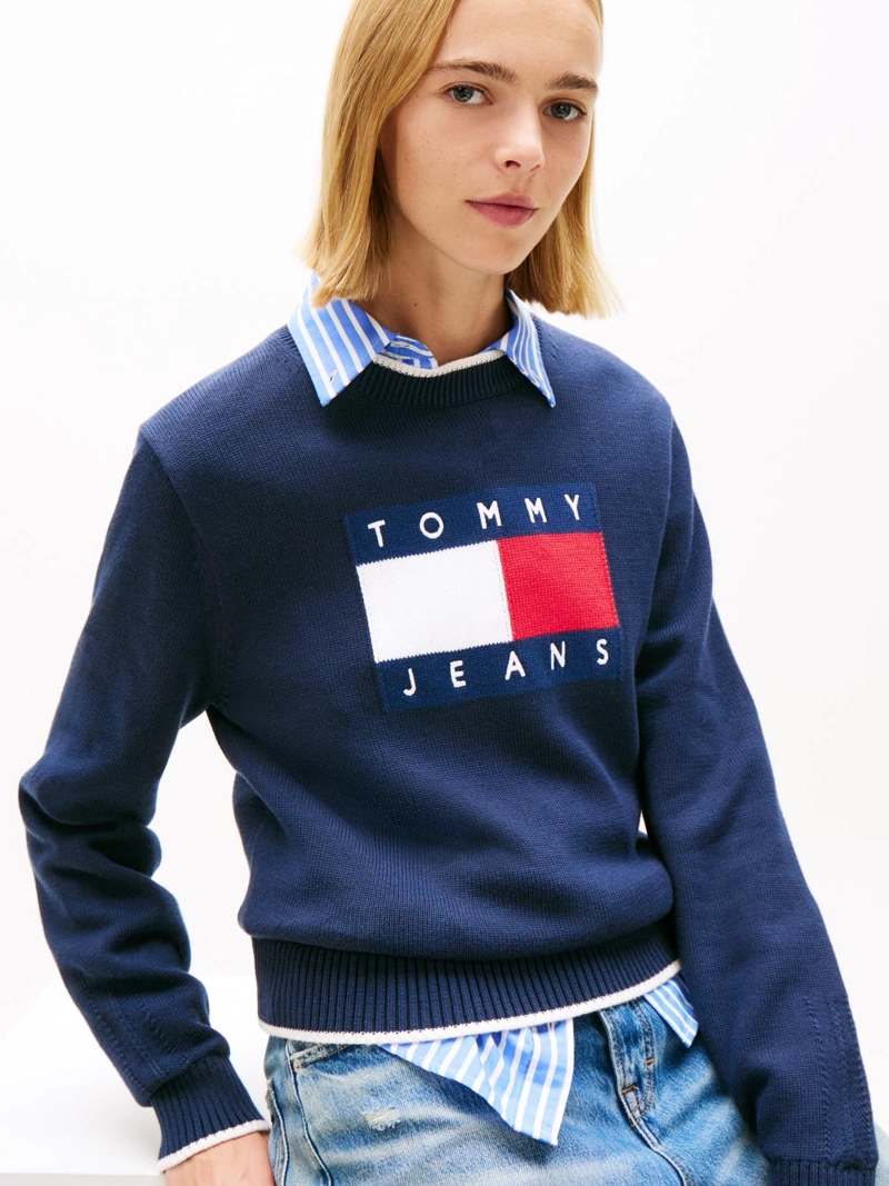 SWEATER RIBETEADO CON LOGO - 4