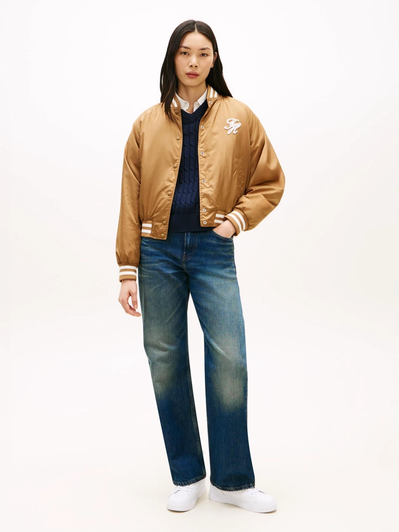 CHAQUETA BOMBER CON LOGO - 2