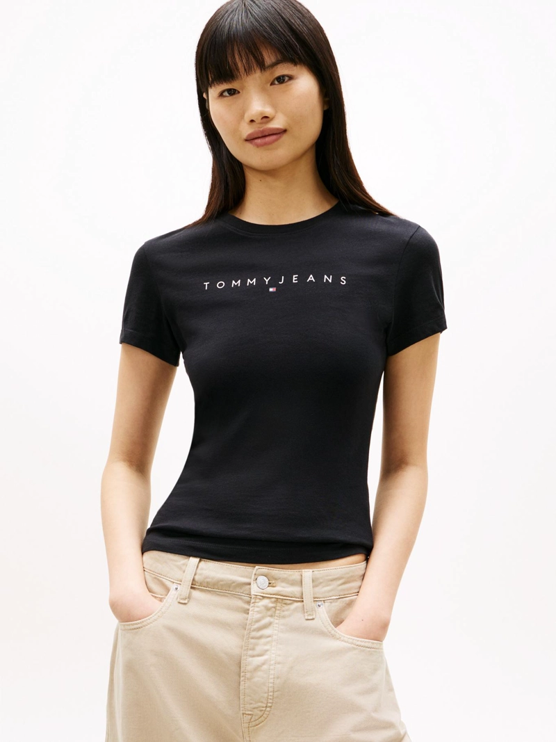 POLERA LINEAR CON LOGO SLIM FIT - 1