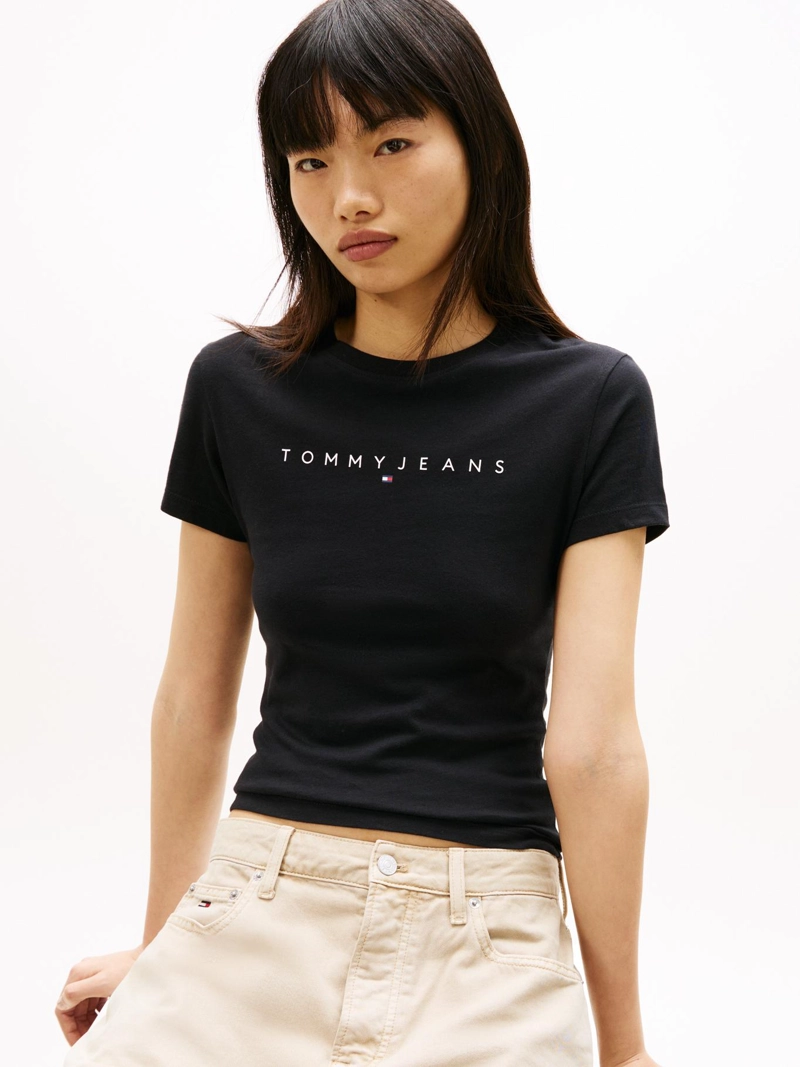 POLERA LINEAR CON LOGO SLIM FIT - 4