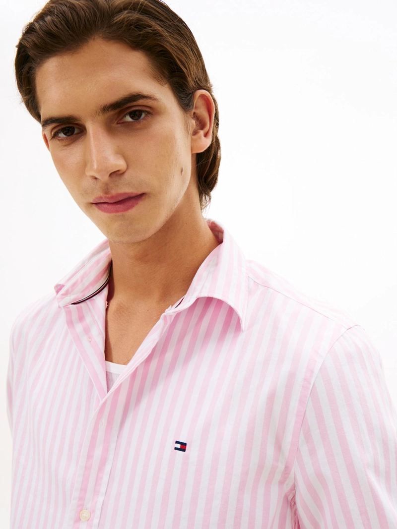 CAMISA DE POPELIN A RAYAS REGULAR FIT - 4