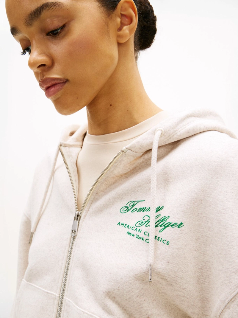 POLERON HOODIE TERRY CON CIERRE - 4