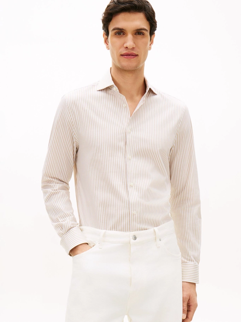 CAMISA FLEX DISEÑO DE RAYAS SLIM FIT - 1