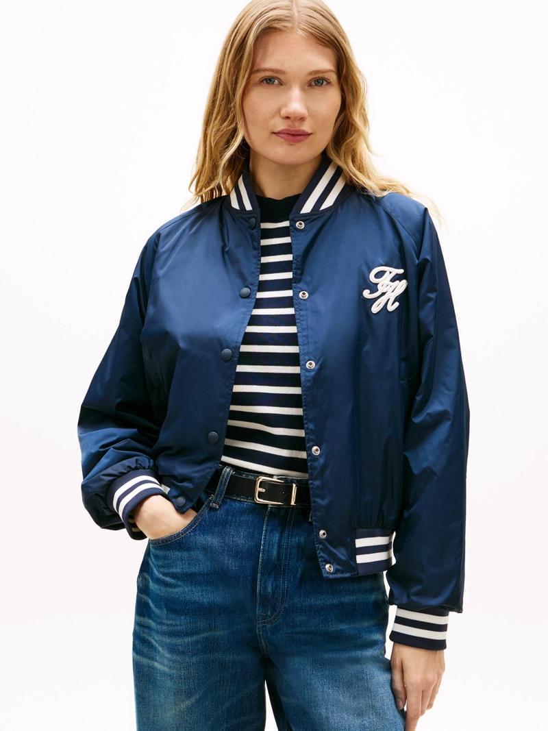 CHAQUETA BOMBER CON LOGO - 1