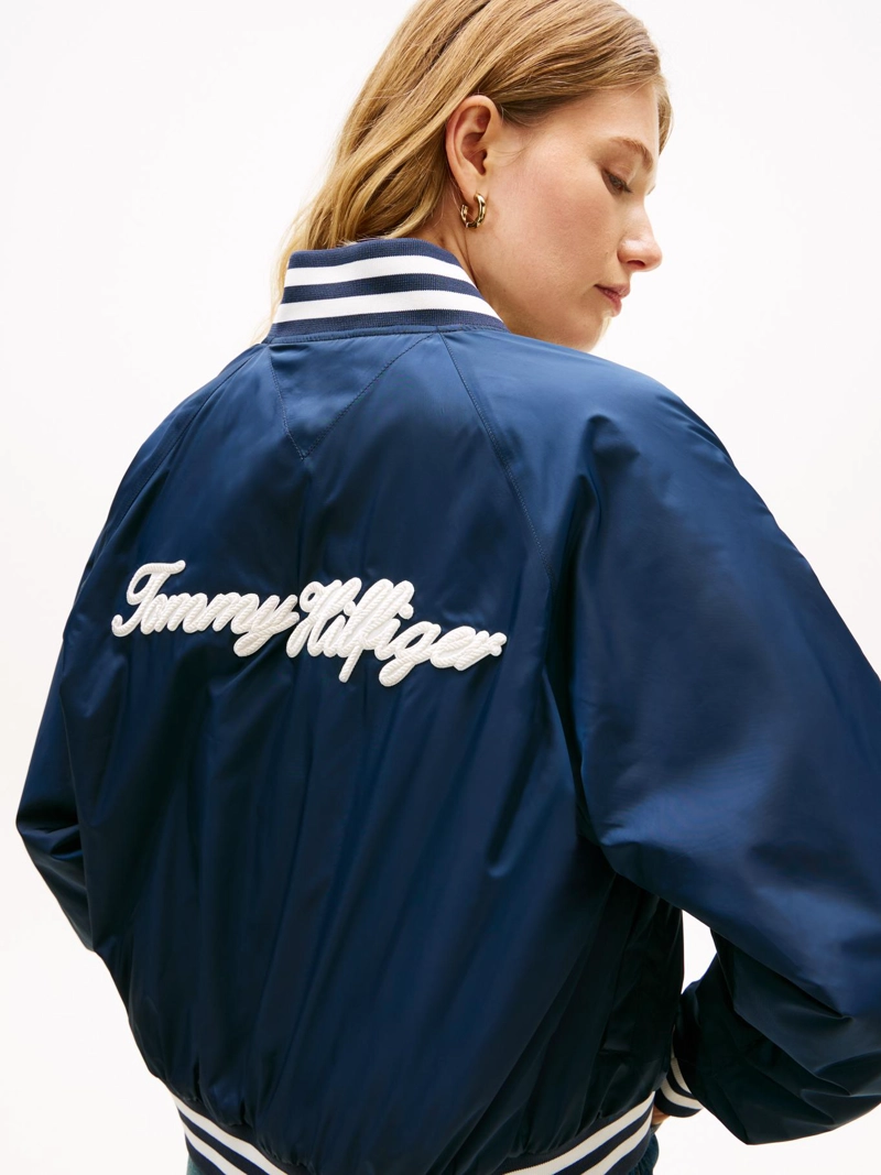 CHAQUETA BOMBER CON LOGO - 4