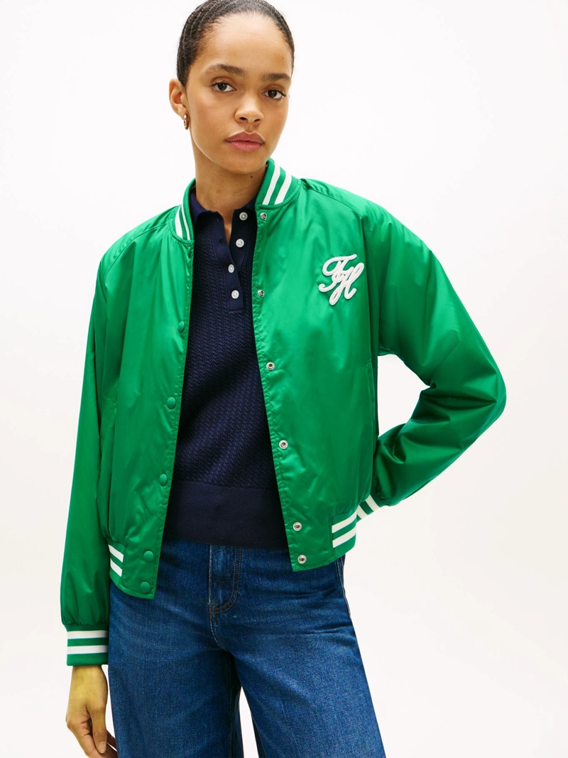 CHAQUETA BOMBER CON LOGO - 1