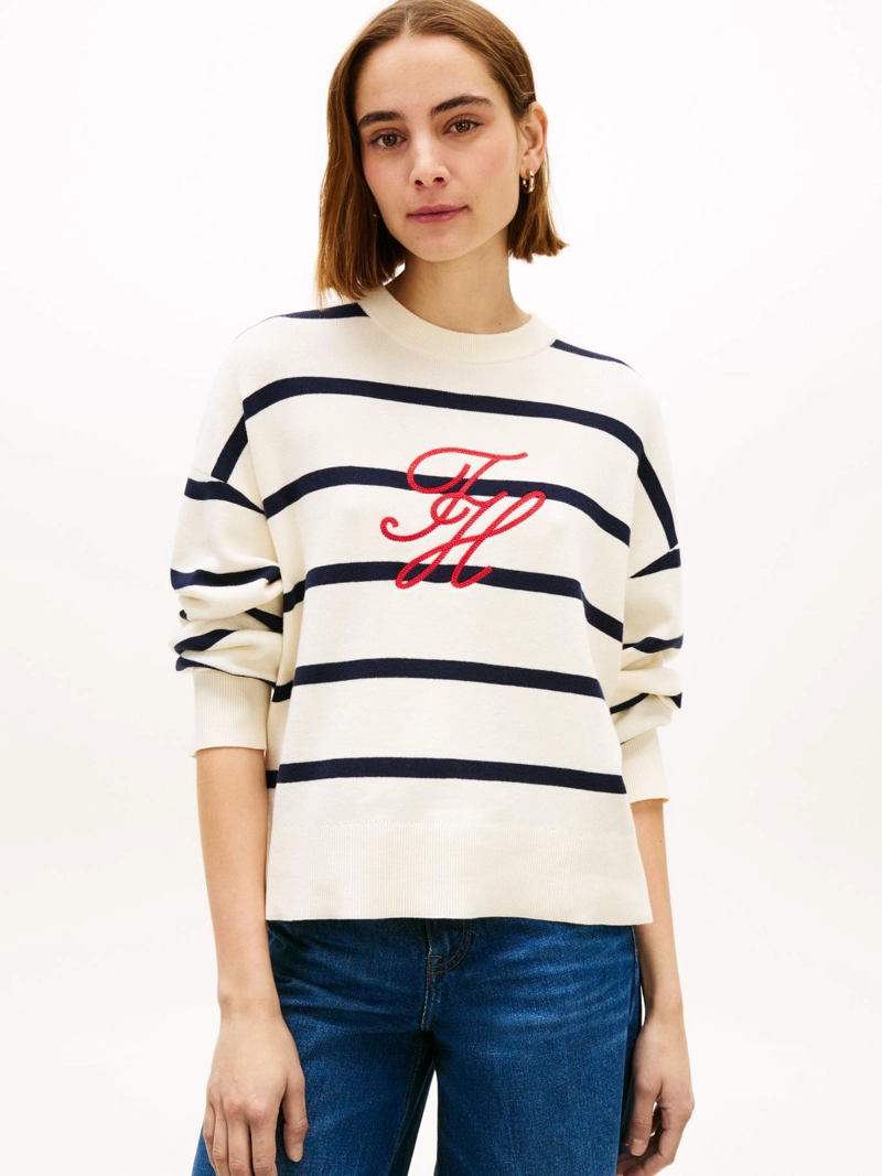SWEATER DE PUNTO CON LOGO BORDADO - 1