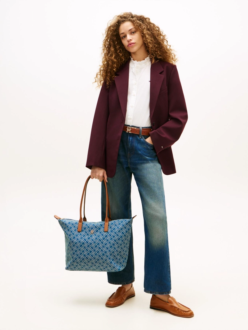 TOTE DENIM CON LOGO - 2