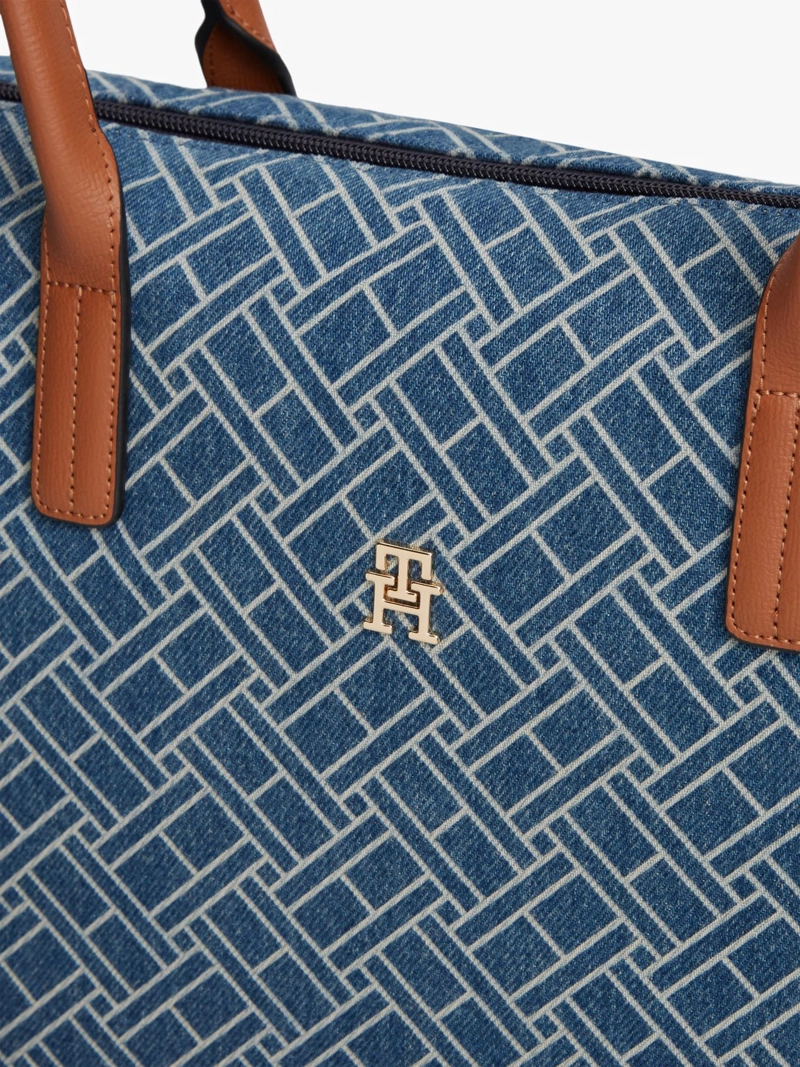 TOTE DENIM CON LOGO - 4