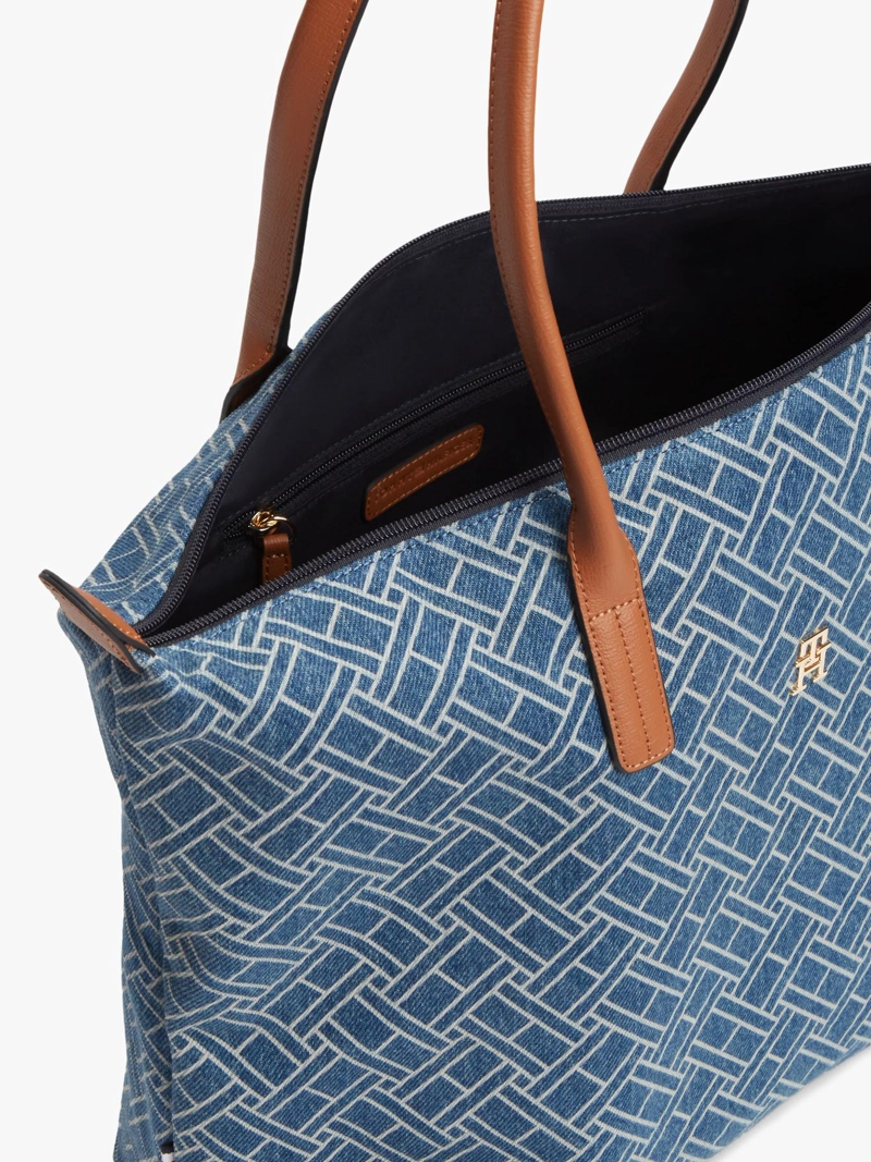 TOTE DENIM CON LOGO - 5