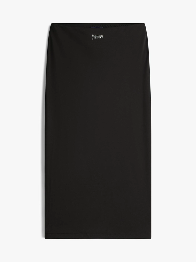 FALDA BODYCON MIDI CON LOGO - 5
