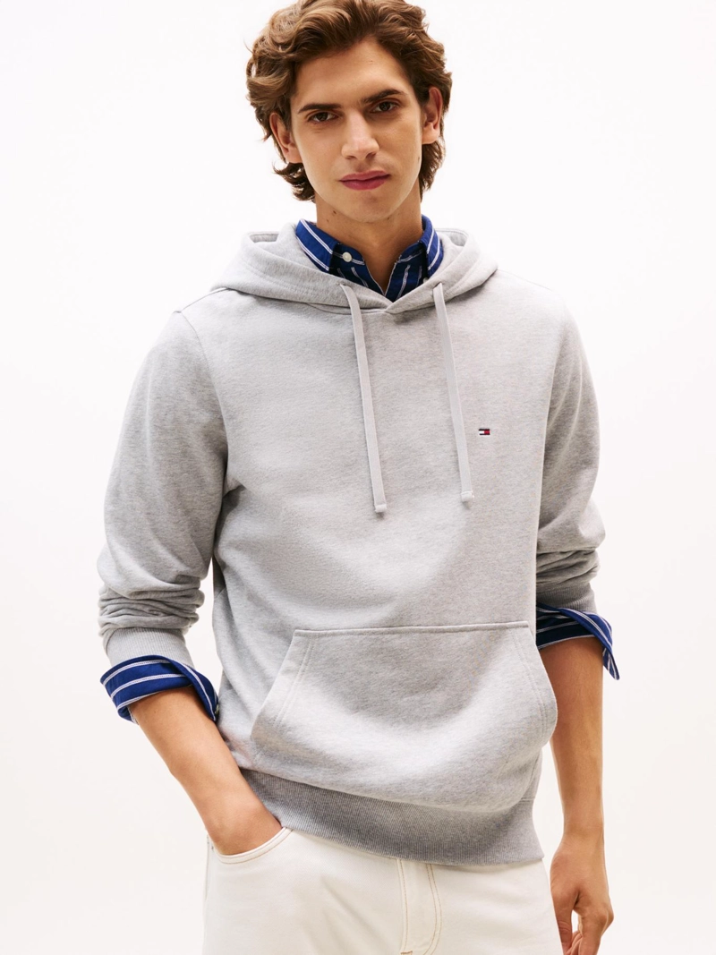 POLERON HOODIE CON LOGO BORDADO - 1