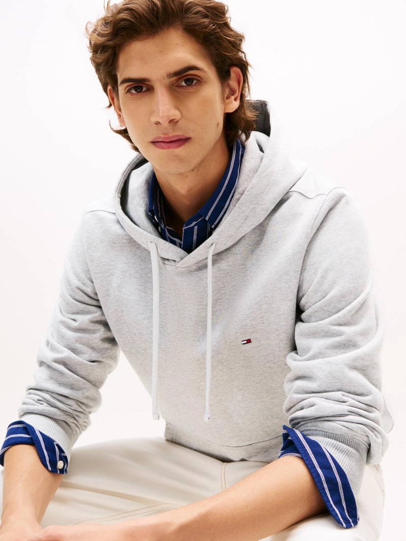 POLERON HOODIE CON LOGO BORDADO - 4