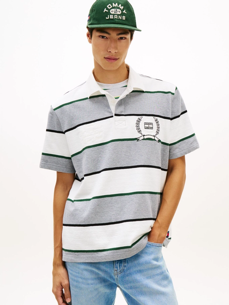 POLO A RAYAS ESTILO RUGBY RELAXED FIT - 1