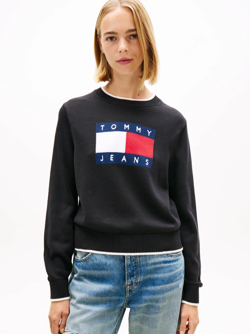 SWEATER RIBETEADO CON LOGO - 1