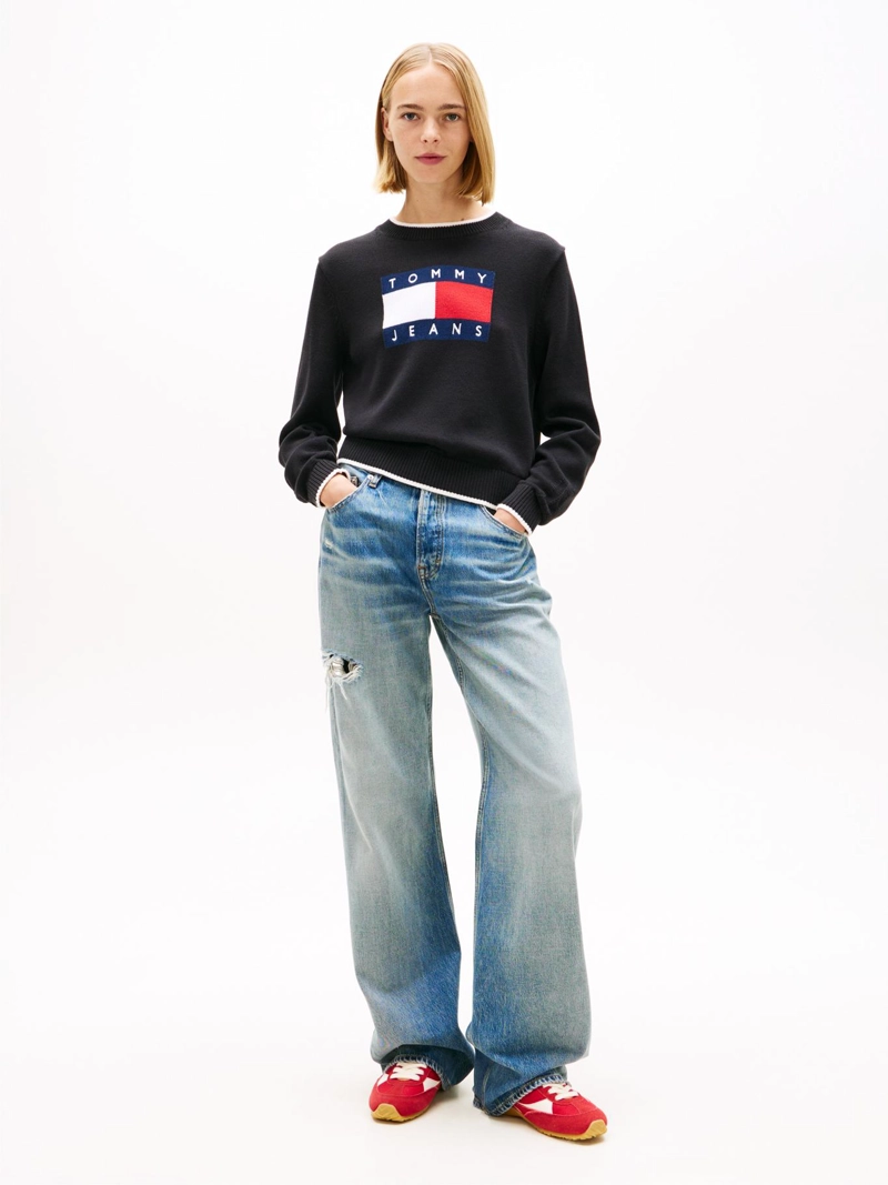 SWEATER RIBETEADO CON LOGO - 2